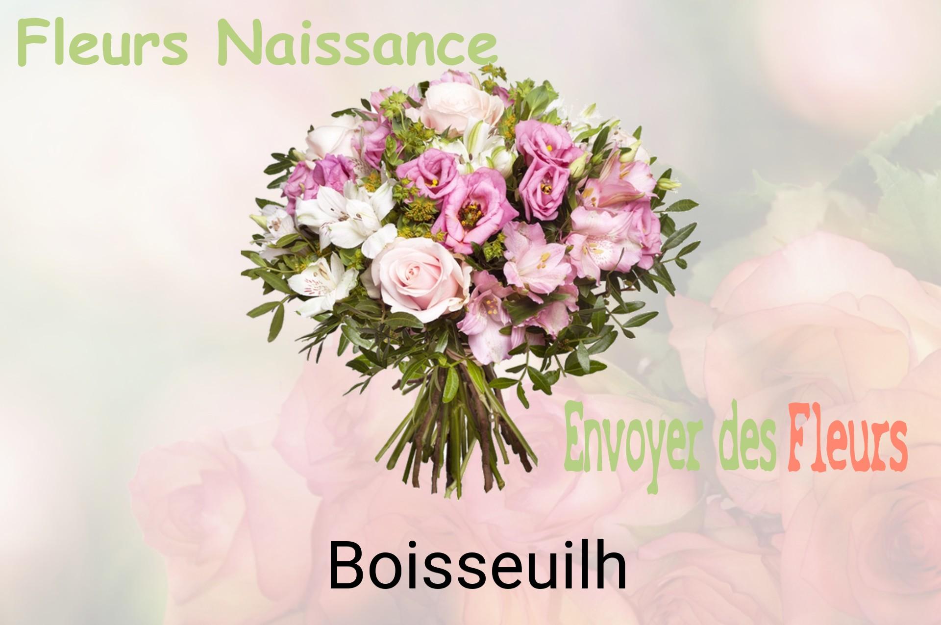 Bouquet de fleurs de naissance livré à Boisseuilh
